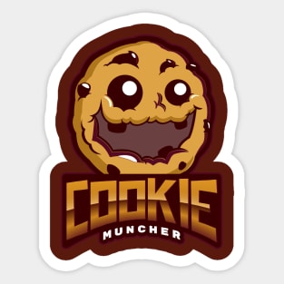 Chocolate chip cookie Muncher Sticker